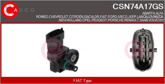 Senzor tlaku sacího potrubí CSN74A17GS