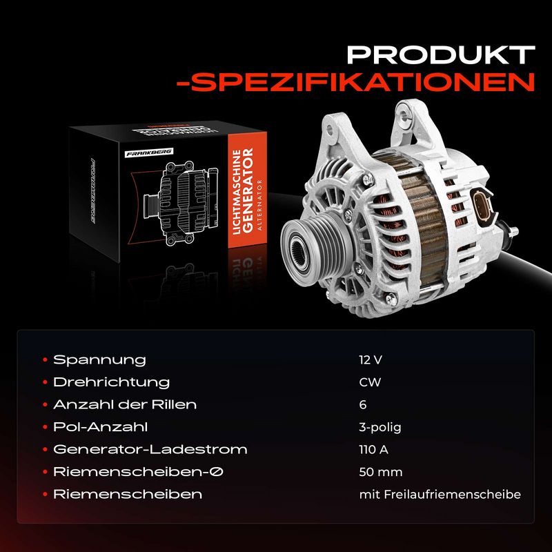 Frankberg 5481FB0001851 Alternator