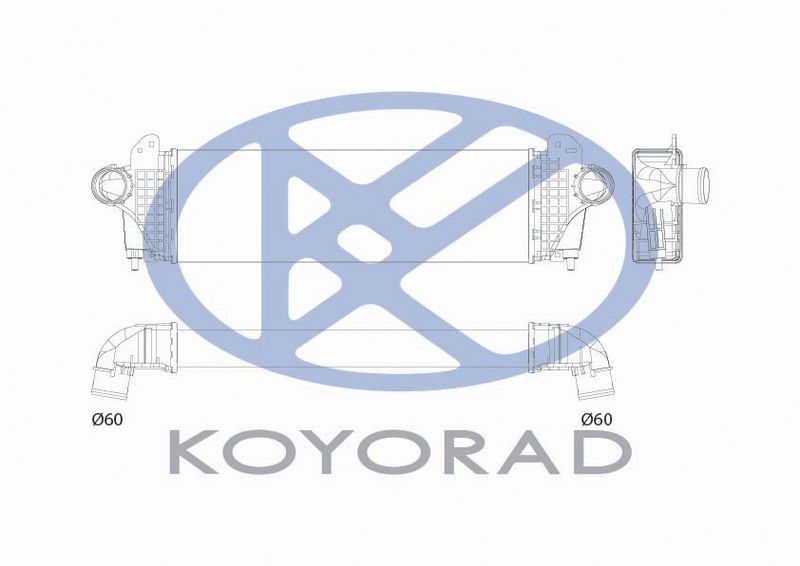 Intercooler, compresor KOYORAD IA510199