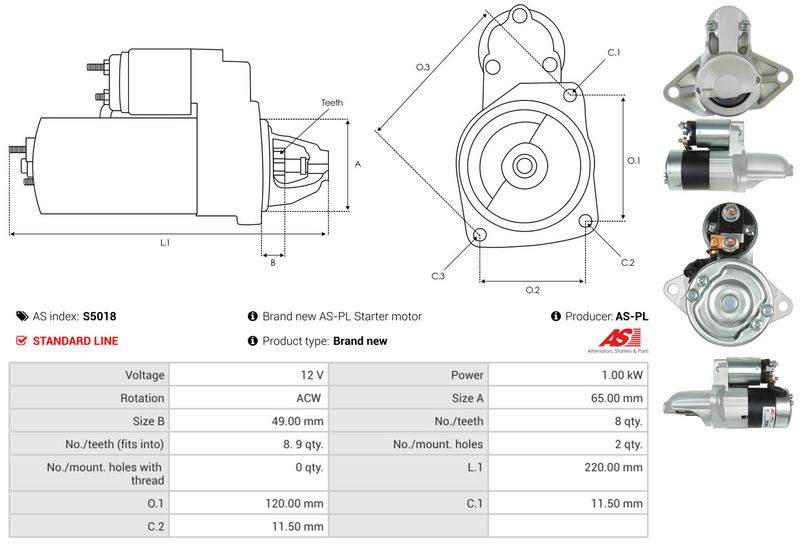 AS-PL S5018 Starter