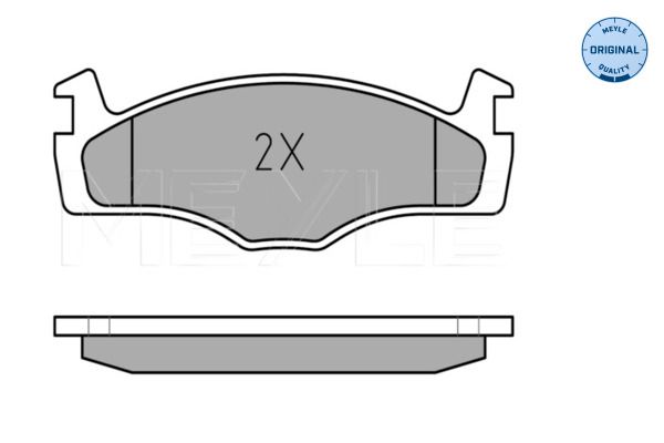 MEYLE 025 208 8715 Brake Pad Set, disc brake