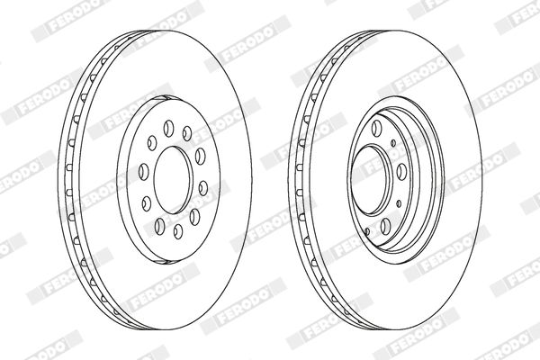 Гальмівний диск, Ferodo DDF1221C