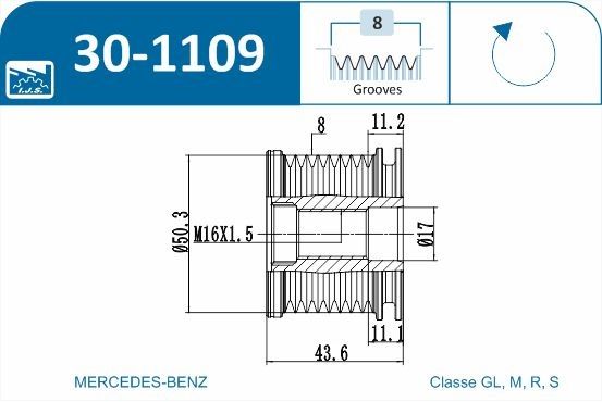 Механізм вільного ходу генератора, Ijs 30-1109