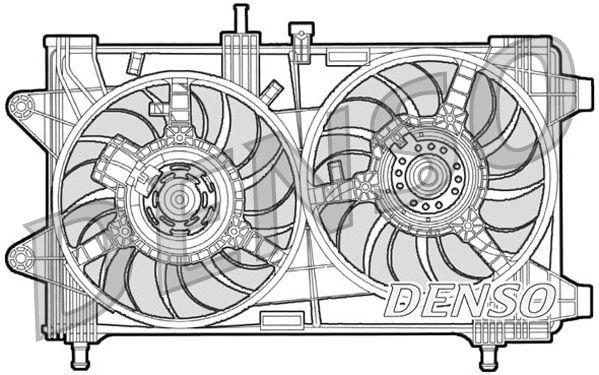 DENSO ventilátor, motorhűtés DER09036