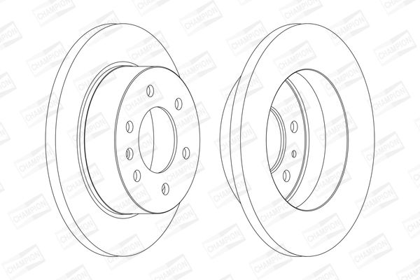 CHAMPION Mercedess диск гальмівний задн.Sprinter,VW Crafter 06-