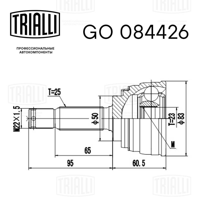 Автозапчастина TRIALLI GO084426
