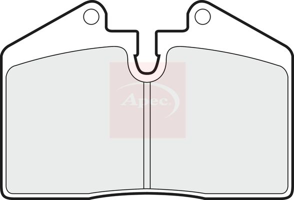 APEC Brake Pad Set, disc brake PAD660