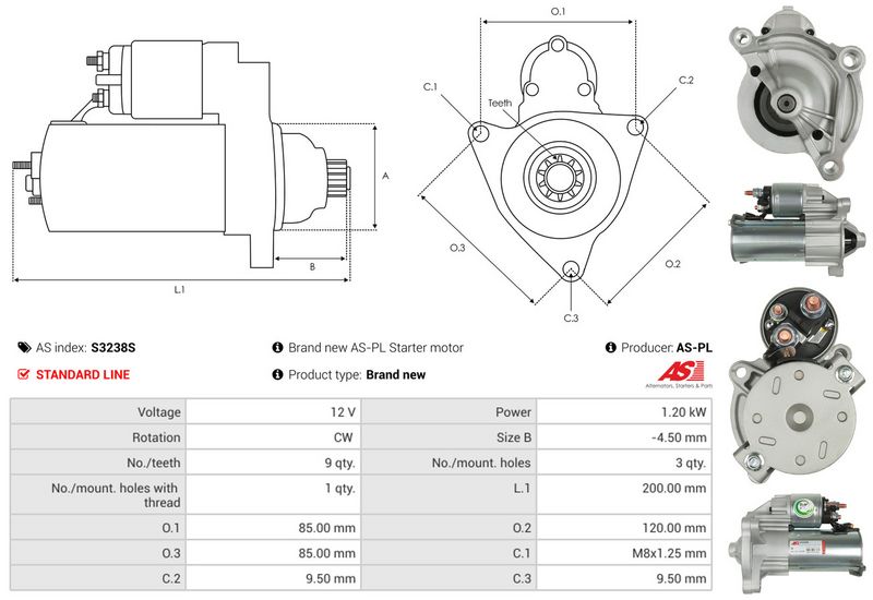 AS-PL S3238S Starter