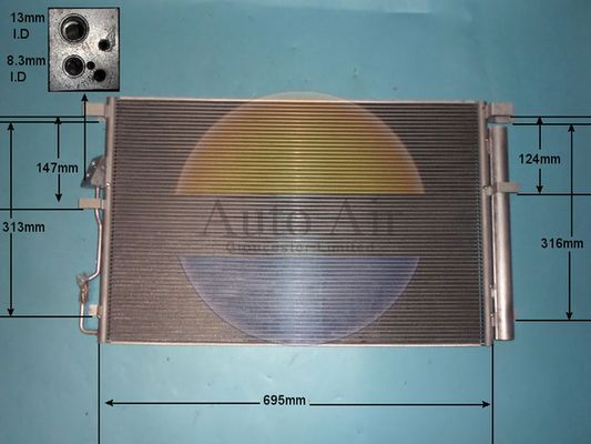 Auto Air Gloucester Condenser, air conditioning 16-3000