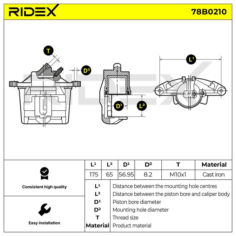 спирачен апарат RIDEX