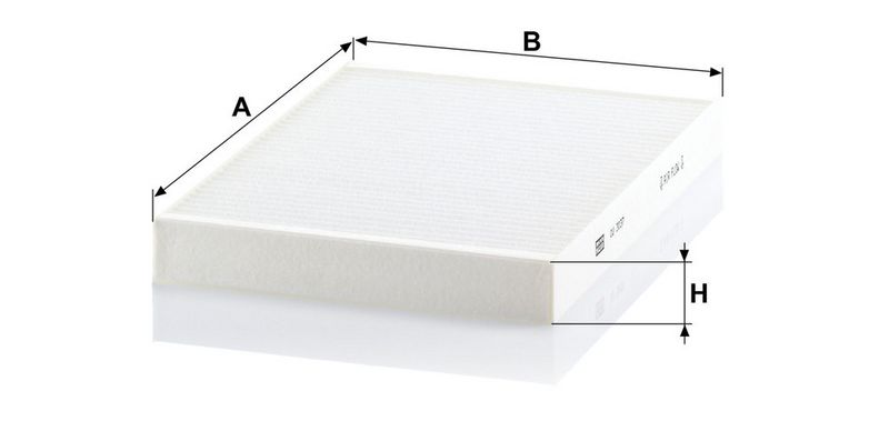 Filter, salongiõhk, MANN-FILTER CU 3037