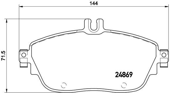 BREMBO fékbetétkészlet, tárcsafék P 50 093