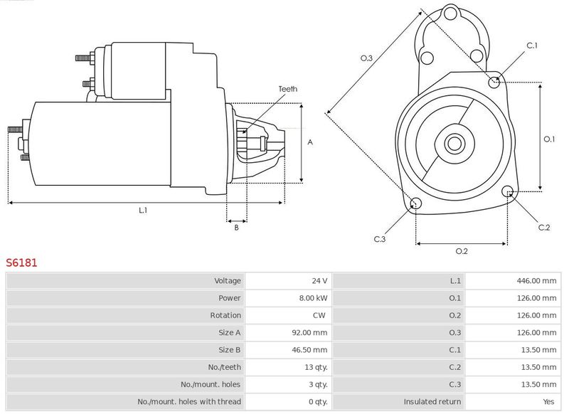 AS-PL S6181 Starter