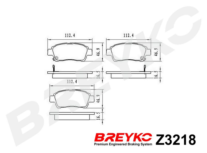 Piduriklotsi komplekt, ketaspidur, DAVID VASCO Z3218