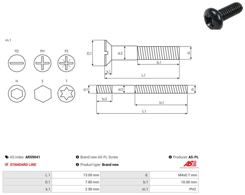 AS-PL ARS9041 Repair Set, alternator