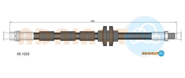 Гальмівний шланг, Adriauto 05.1222