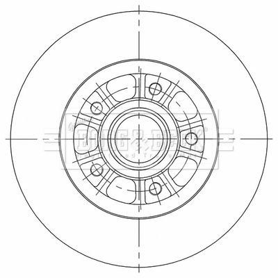 Гальмівний диск, Borg & Beck BBD6117S