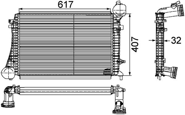 MAHLE CI 166 000P Charge Air Cooler