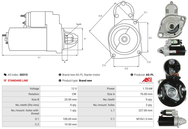AS-PL S0315 Starter