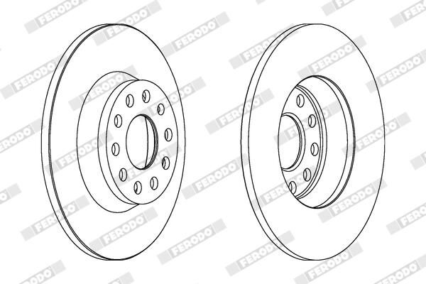 FERODO Disque de frein DDF1306
