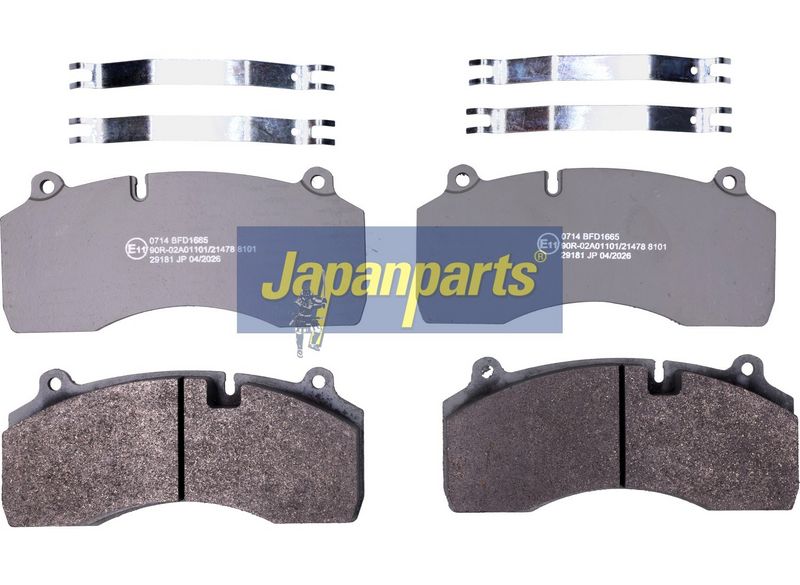 JAPANPARTS Stabdžių trinkelių rinkinys, diskinis stabdys