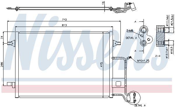 NISSENS 94601 Condenser, air conditioning