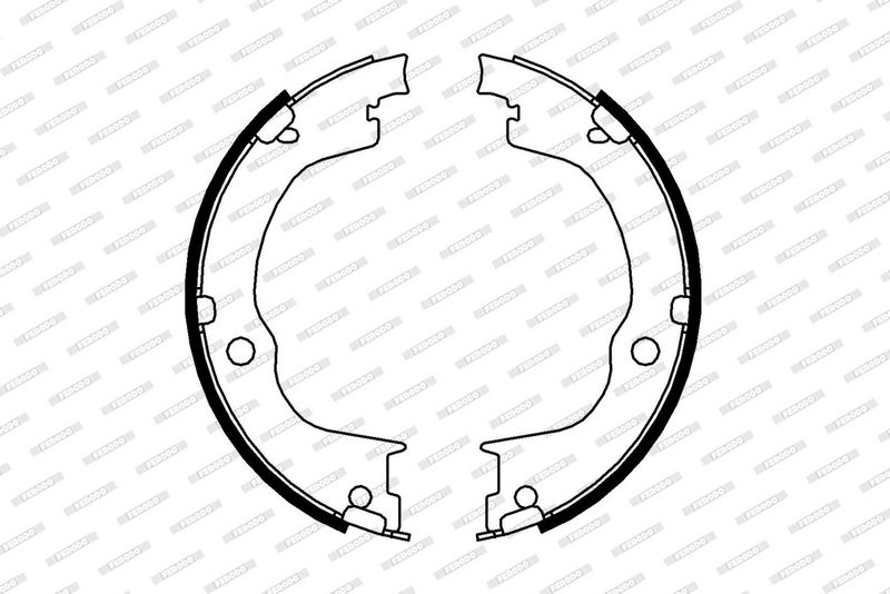 Sada brzdových čelistí, parkovací brzda FSB4006