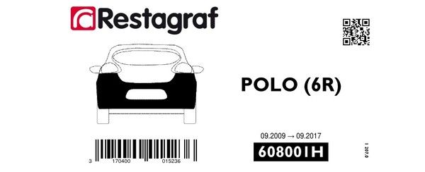 Kit de clip de fixation, carrosserie RESTAGRAF 608001H