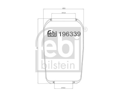 Product Pneimoatsperes spilvens, Pneimopiekare FEBI BILSTEIN 196339 Image
