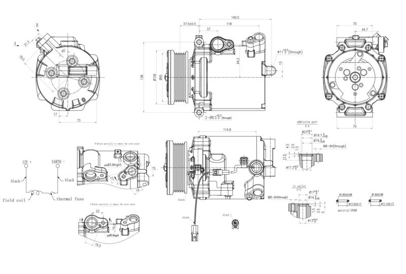 Kompresor, klimatizace 8FK 366 200-451