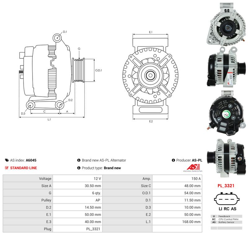 Generaator, AS-PL A6045