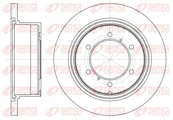Гальмівний диск, Remsa 6552.00