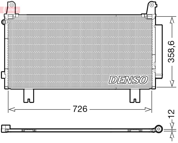 DENSO kondenzátor, klíma DCN40032