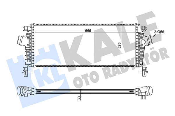 KALE OPEL интеркуллер Insignia, Zafira, Chevrolet Cruze 1.4