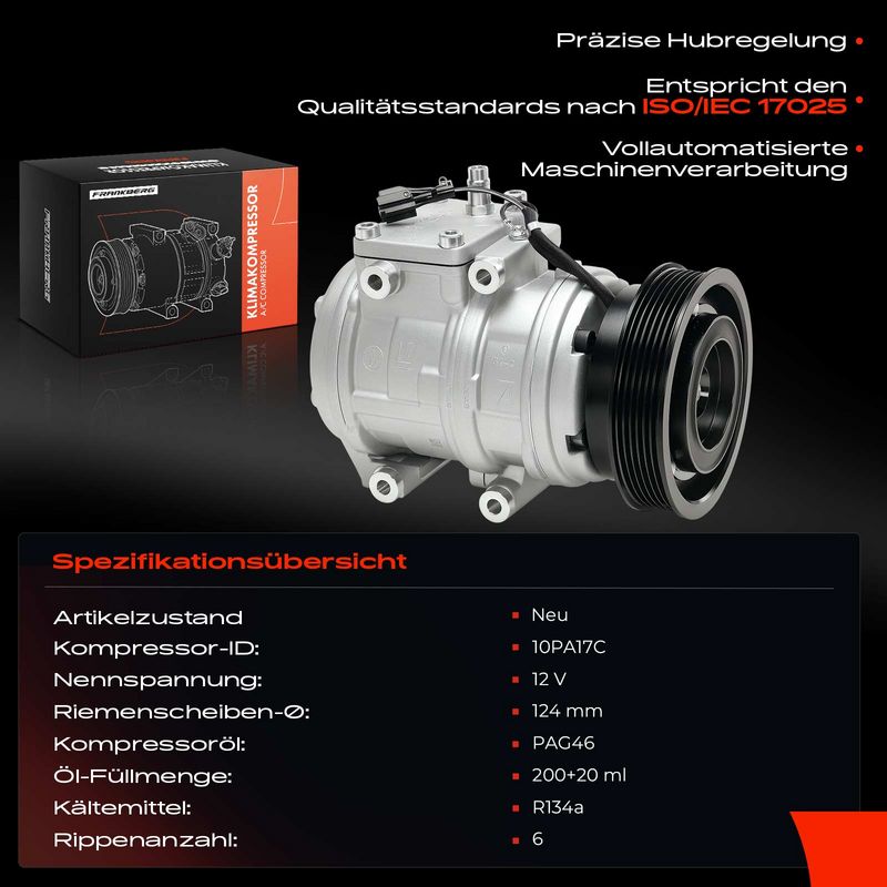 Frankberg 5481FB0056238 Compressor, air conditioning