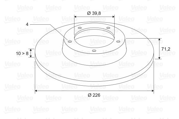 VALEO 186288 Brake Disc