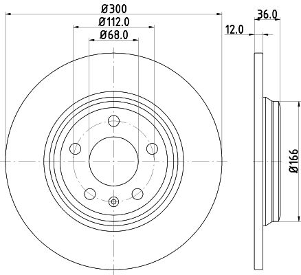 HELLA PAGID 8DD 355 125-191 Brake Disc