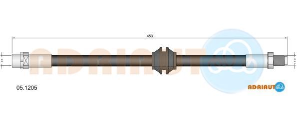 Гальмівний шланг, Adriauto 05.1205