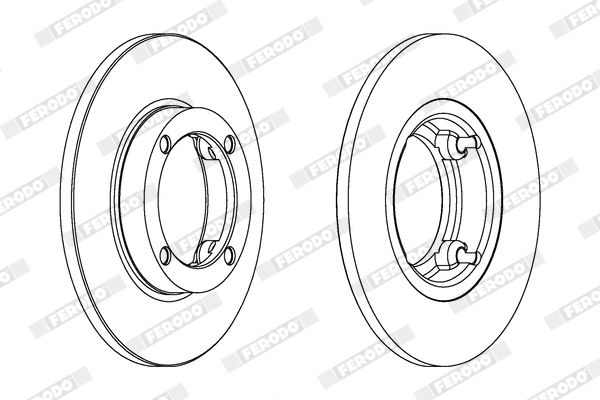 FERODO Remschijf DDF1098