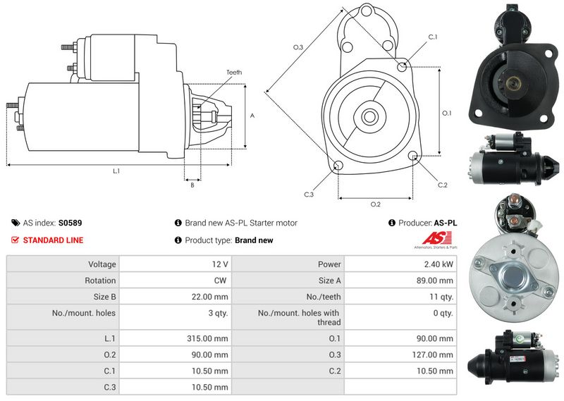 AS-PL S0589 Starter