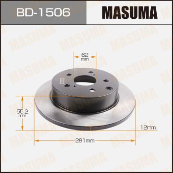 Гальмівний диск, Masuma BD-1506