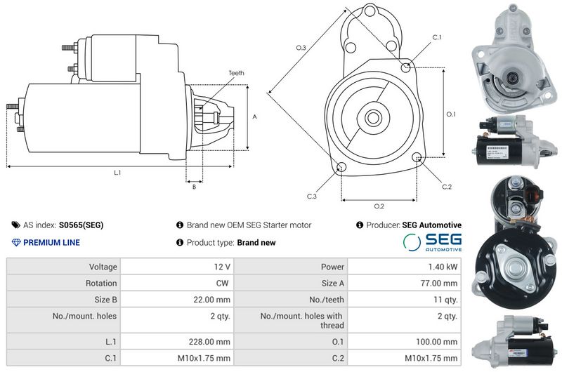 AS-PL S0565(SEG) Starter