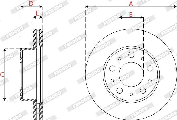 FERODO DDF2795-1 Brake Disc