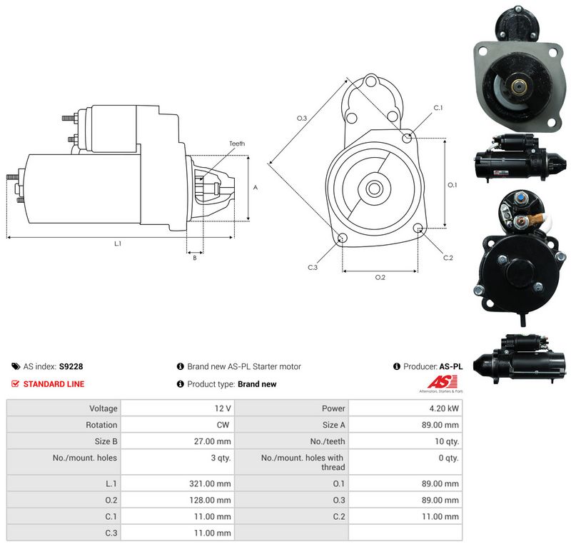 AS-PL S9228 Starter