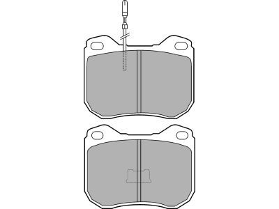 DELPHI LP108 Brake Pad Set, disc brake