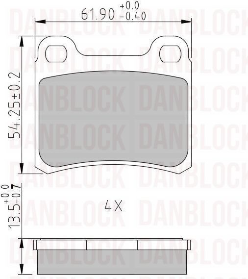 DANBLOCK Remblokkenset, schijfrem