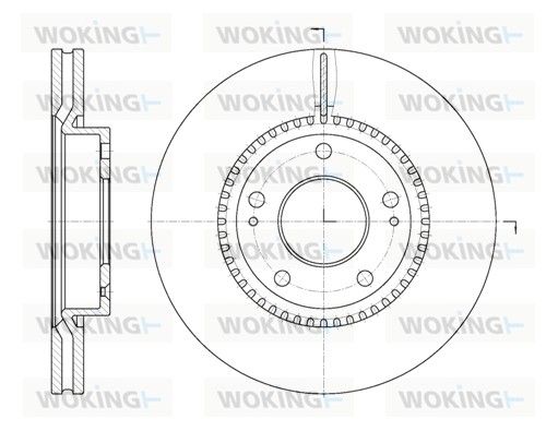 Гальмівний диск, Woking D6663.10