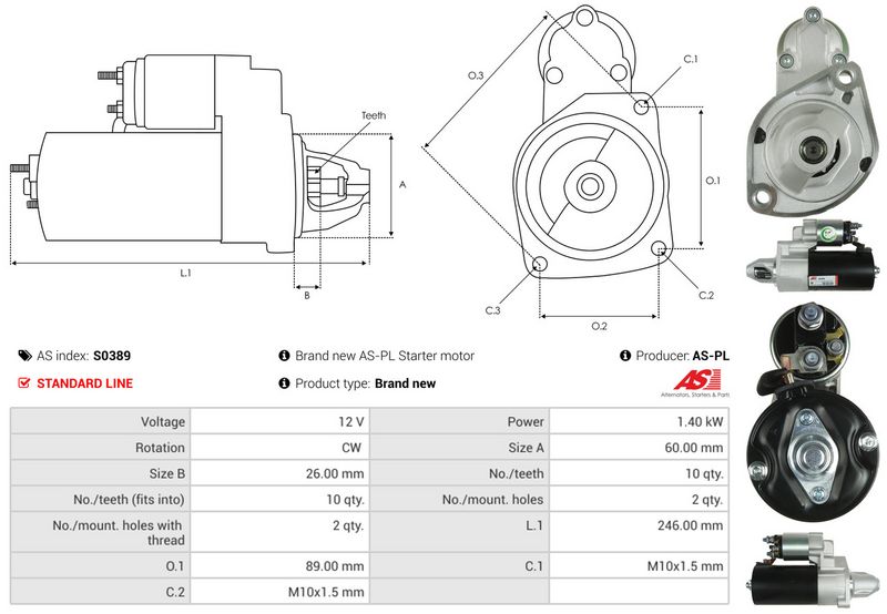 AS-PL S0389 Starter