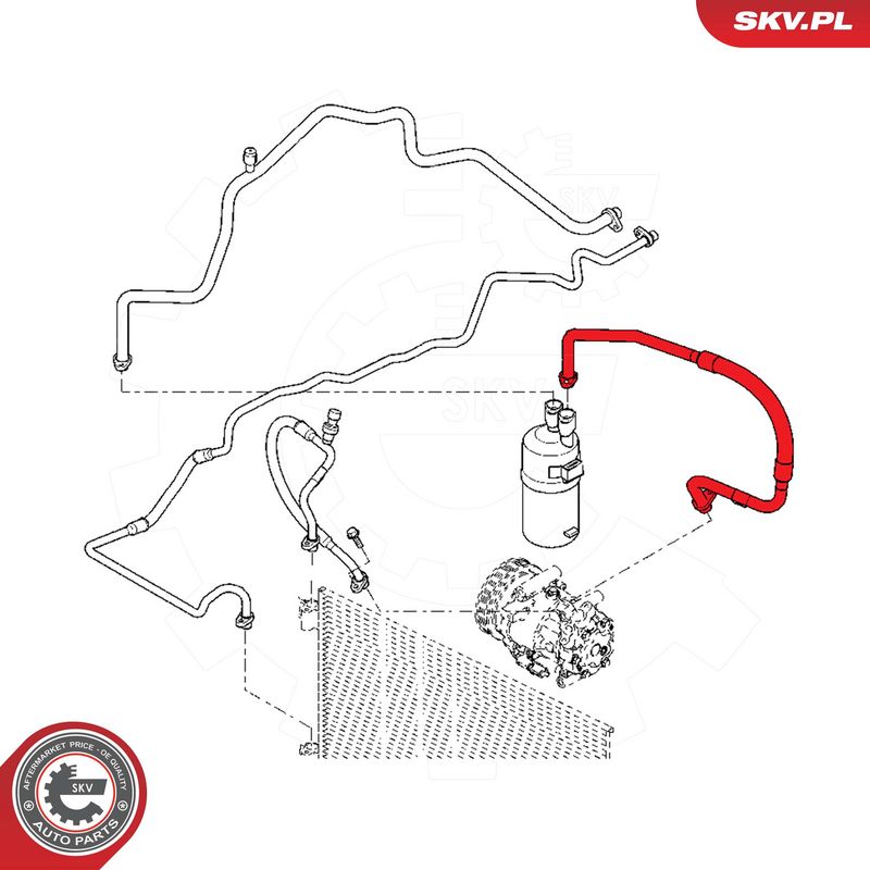 Kõrgsurve-, madalsurvetorustik, kliimaseade, ESEN SKV 54SKV650