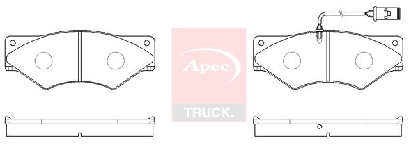 APEC Brake Pad Set, disc brake PAD29001